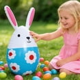 thumbnail image 4 of Eqslft Inflatable Easter Yard Decorations ,Inflatable Easter Bunny Peeps Toy & Eggs Rabbit Colorful Blow Up Rabbit Decor Egg Spring Celebration Yard Decorations, 4 of 5