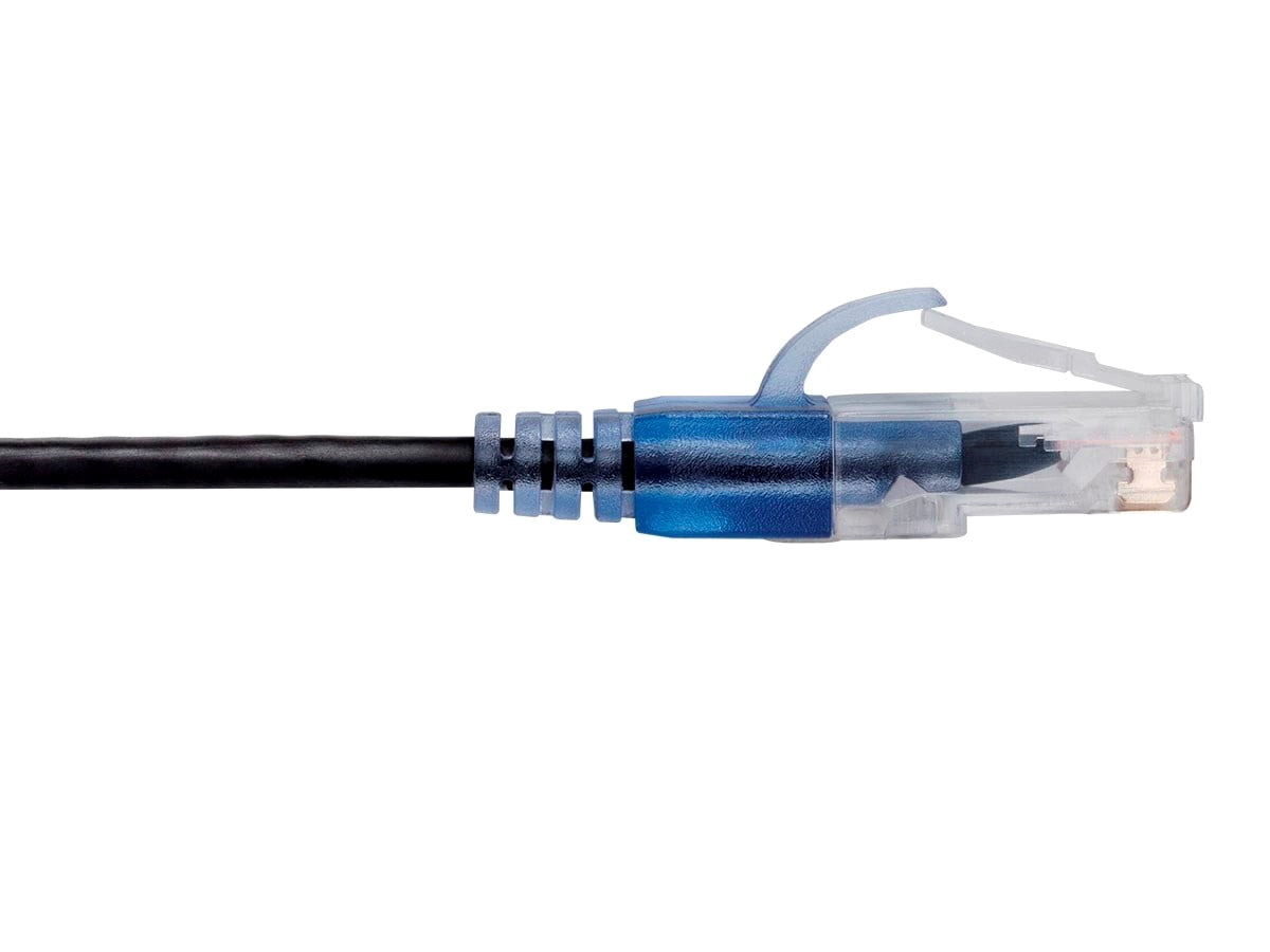 Monoprice Cat6A Ethernet Network Patch Cable - 20 Feet - Black | 5-Pack, 10G - SlimRun Series