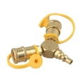 thumbnail image 3 of 1Pcs 1/4" Rv Propane Quick Connect Y Splitter Adapter For Trailer Rv Hose - Random color, 3 of 5