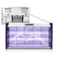thumbnail image 1 of Mata Mosquitos Electrico, Mata Moscas para Pared con Doble L&aacute;mpara de 6W, Eliminador de Zancudos con Luz P&uacute;rpura, Trampa para Mosquitos de Forma Segura, Adecuada para Hogar, Rest, 1 of 7