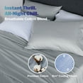 thumbnail image 2 of Martex brrr° King Cooling Pillowcase Pair | 300TC Cotton Blend | Gray, 2 of 5