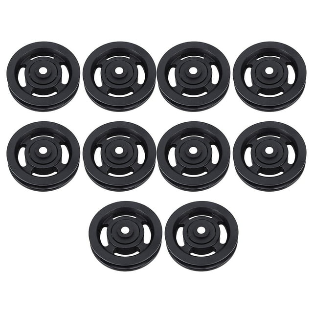 Lot de 10 poulies universelles à roulement de 90 mm pour machine à câble, équipement de gymnastique, porte de garage