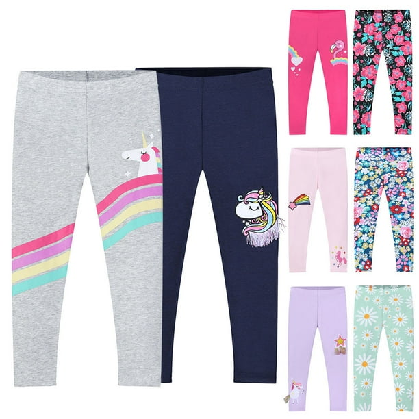 WIBACKER Cartoon Leggings for Toddler Little Girls 18T Kids Unicorn