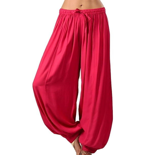Qarigey Pantalones deportivos de pierna ancha para mujer, pantalones deportivos para correr, ropa de playa para niñas, entrenamiento de Type3 NO3