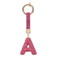 thumbnail image 1 of Uxcell Charm de Letra A de Alfabeto con Rhinestones para Fabricación de Joyas, Rojo Rosa, 1 of 6