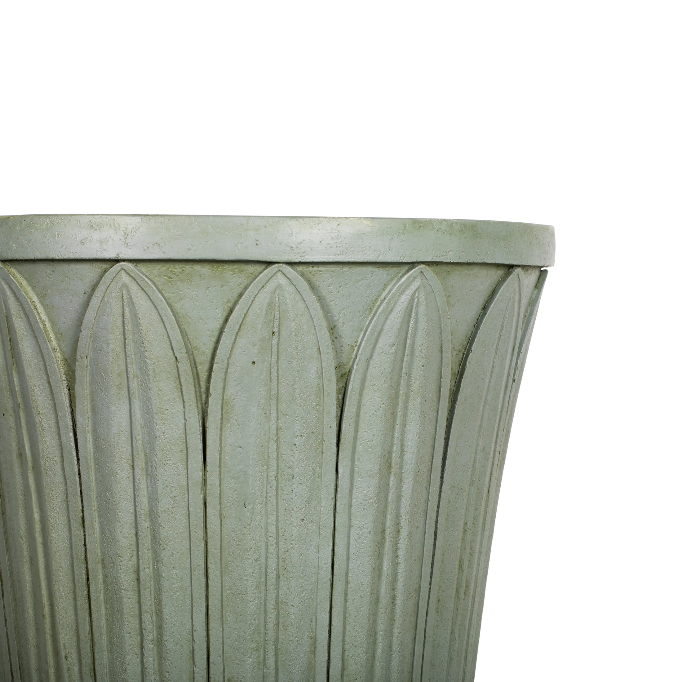 Christopher Knight Home 22.44" Pedestal Urn Planter, MGO Outdoor Flower Pot, Antique Gray