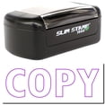 thumbnail image 1 of Slim Pre-Inked Outline Copy Stamp, Slim 1444, Ultra Slim Design, Impression Size 1/2" by 1-3/4", Up to 25,000 Impressions - Purple Ink, 1 of 10