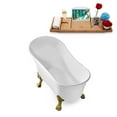 thumbnail image 3 of 59" Streamline N347BGL-IN-BGL Clawfoot Tub and Tray With Internal Drain, 3 of 10