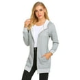 thumbnail image 6 of Zeagoo Women's Zip Up Hoodies Long Sleeve Fall Fleece Jacket Casual Oversized Tunic Hooded Sweatshirt With Pockets Winter Coats, 6 of 6