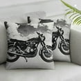 thumbnail image 3 of Vintage Distressed Motorcycle Pillow Cover Throw Pillow Couch Cushion Bike Cool Pillowcase, 3 of 7
