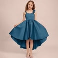 thumbnail image 2 of EnJoCho Satin Junior Bridesmaid Dresses Short Tiere𝖽 Flower Girl Dress Sleeveless Princess Pageant Formal Homecoming Dress Teenage Wedding Dress Fl𝗈wy, 2 of 7