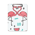 thumbnail image 1 of Flamingo par amante Portapapeles Carpeta de escritura Placa de soporte A4, 1 of 4