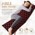 thumbnail image 4 of Bixox Red Beautiful Lips Print Body Pillow Cover with Zipper Closure, Cozy Fuzzy Fleece Body Pillow Case Cover 20 x 54 Inches,Long Body Pillow Pillowcase, 4 of 6