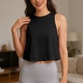 thumbnail image 7 of WAYUTE Women's Tank Tops Lightweight Loose Fit Yoga Cover Up Sleeveless Breathable Tank Top for Workout Sports Casual Wear, 7 of 7