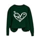 thumbnail image 4 of RKSTN Valentine's Day Sweatshirts for Women Oversized Crewneck Valentines Heart Graphic Print Sweatshirt Womens Casual Plus Size Round Neck Loose Comfy Sweatshirt Fall Spring Clothes Valentine Gift, 4 of 6