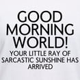 thumbnail image 3 of CafePress - Good Morning World T Shirt - Womens Cotton V-Neck T-shirt, 3 of 4