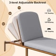 thumbnail image 2 of Chaise Longue d'Extérieur Réglable Chaise de Patio d'Extérieur Inclinable Chaise de Piscine avec Dossier Réglable pour Patio, au Bord de la Piscine Ou Plage, 2 of 5