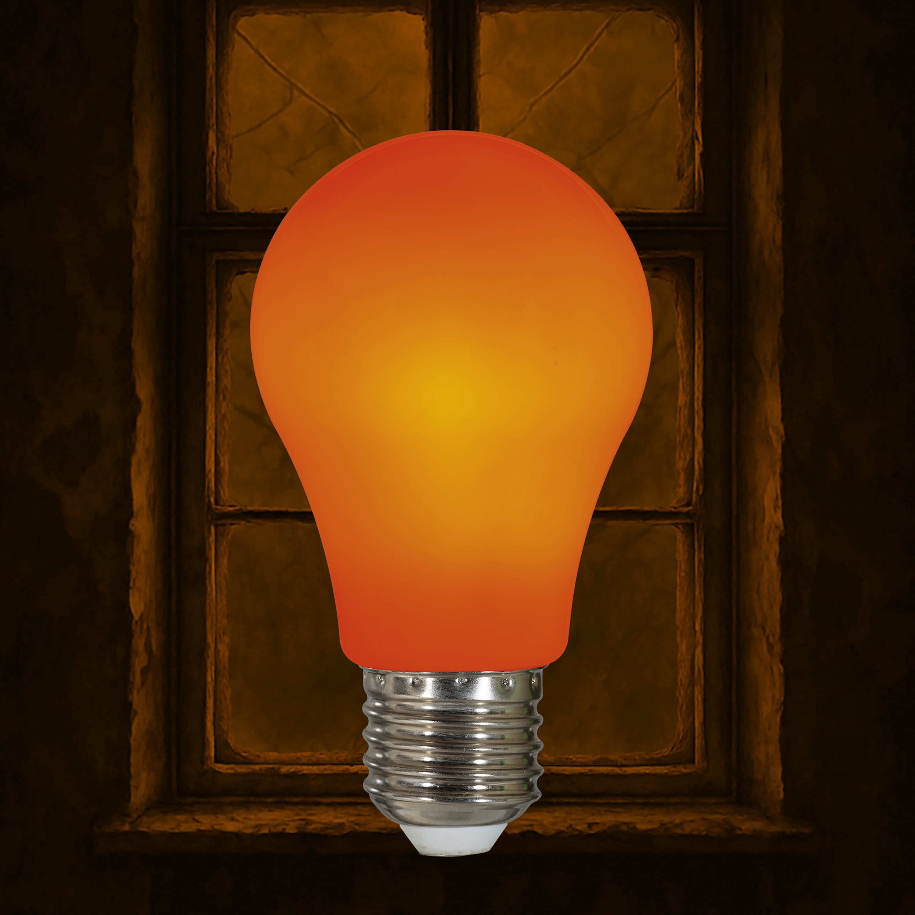 1W Frosted LED Light Bulb, Orange, Halloween by Way To Celebrate
