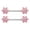 Pink, variant on 14G 316L White Opal Flower CZ Nipple Barbell stainless steel Nipple Ring Nipple Piercing Jewelry for Women 2PCS