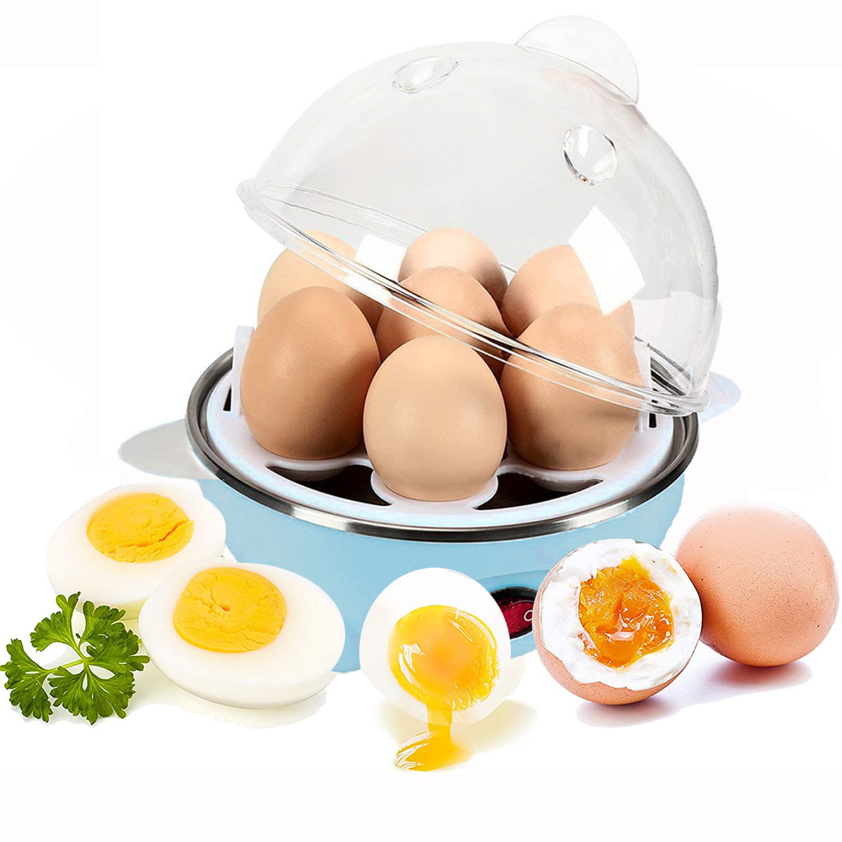 Seenda Fast Egg Cooker, Electric Egg Cooker, Household Egg Cooker, Mini  Breakfast Machine, Can Cook 7 Eggs 