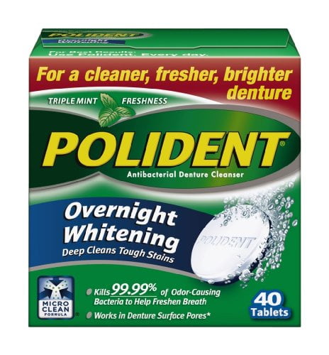 polident overnight, 40count