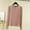 Khaki, variant on Abomasnow Women's Soft Comfy Pajama Tops Scoop Neck Long Sleeve Sleep Tee Shirt Solid Color Ladies Lounge Tops