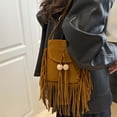 thumbnail image 6 of gcong Elegant Fringe Beaded Square Messenger Bag Versatile Crossbody Shoulder Handbag for Women Daily Use, 6 of 7