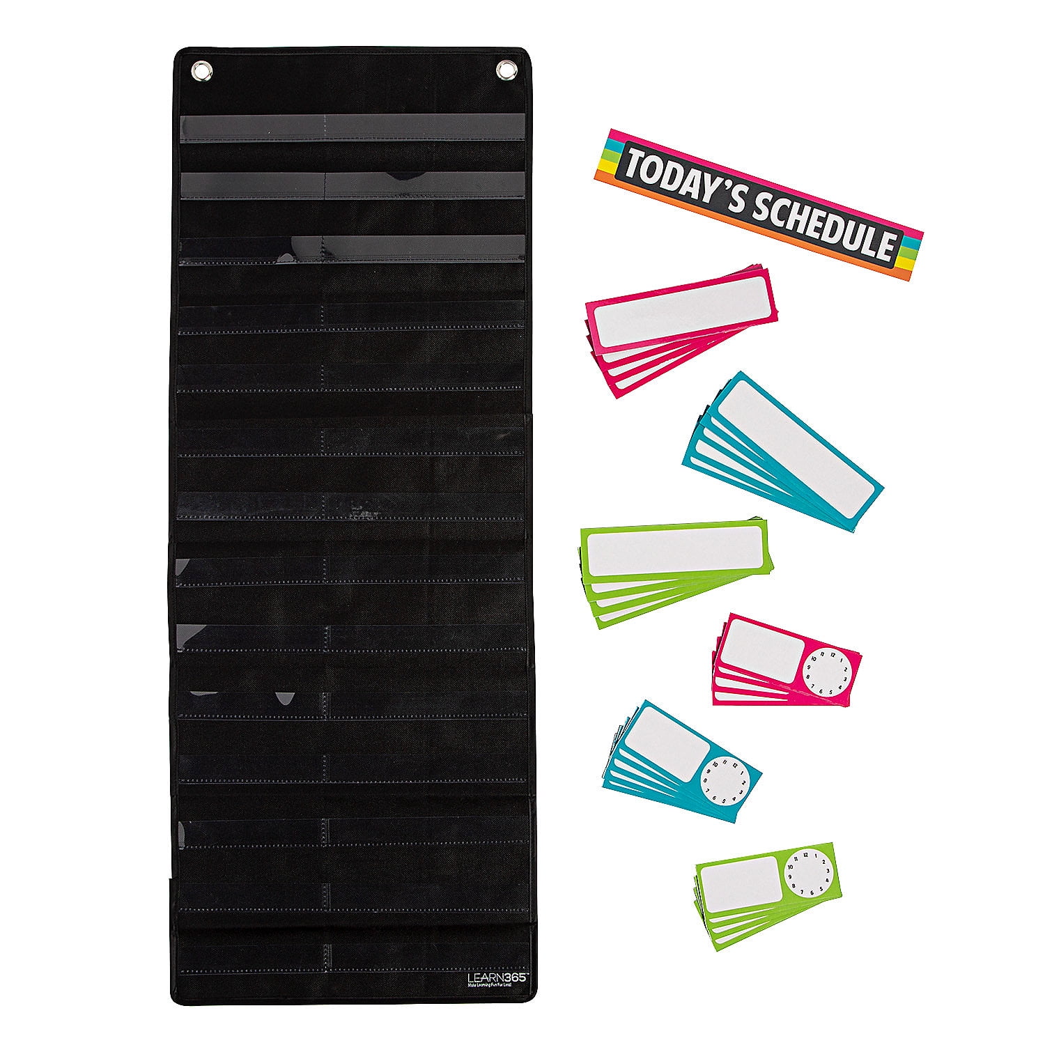 Classroom Scheduling Pocket Chart, Educational, Party Supplies, 28 Pieces