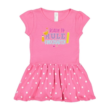 

Inktastic Ready to Rule Kindergarten Back to School Gift Toddler Girl Dress