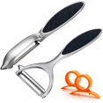 thumbnail image 1 of Kitchen Potato Peeler - Stainless Steel Y-Shape Swivel Peeler for Vegetables, Ca, 1 of 5