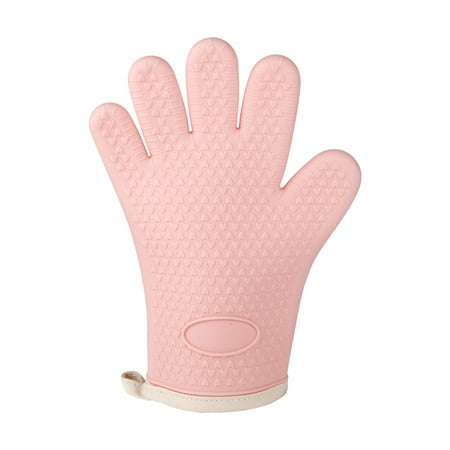 

NKBBCU Silicone Oven Mitts Heat Insulating Gloves Heat Resistants Gloves Silica Gel Kitchen Heat Insulation Oven Gloves Baking High Temperature Resistants Thickened Microwave Oven Gloves