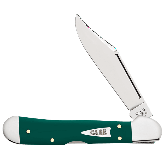 Case XX Knives Mini Copperlock Spruce Green Synthetic Stainless Pocket Knife
