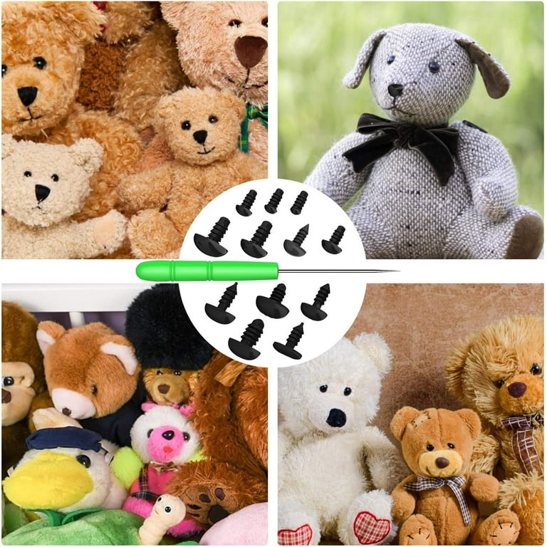 195pcs/Set Safety Eyes Nose Toy Crafting Supplies, Teddy Bear Eyes And  Noses, Diy Doll Making Accessories With Washers, Black/Colorful