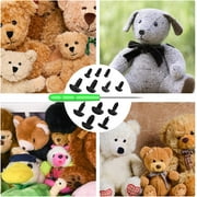 JESOT Safety Eyes and Noses, 462Pcs Black Plastic Stuffed Crochet Eyes with Washers for Crafts