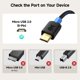 thumbnail image 2 of Cable Matters Cable trenzado USB C a Micro USB de 6.6 pies (Cable Micro USB a USB-C Cable USB Tipo C a Micro USB) Negro, 2 of 7