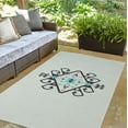 thumbnail image 3 of Simply Daisy 3' x 5' Pepper Southwest Medallion Spring Chenille Indoor/Outdoor Rug, 3 of 4