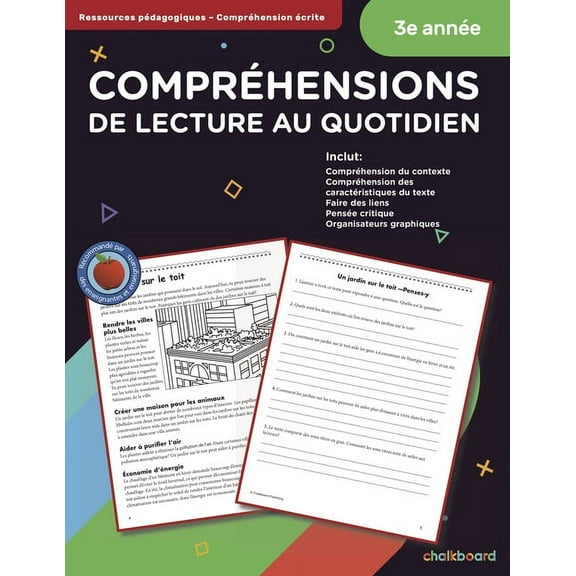 Daily Reading Comprehension Canadian French Daily Reading Comprehension Grade 3, (Paperback)