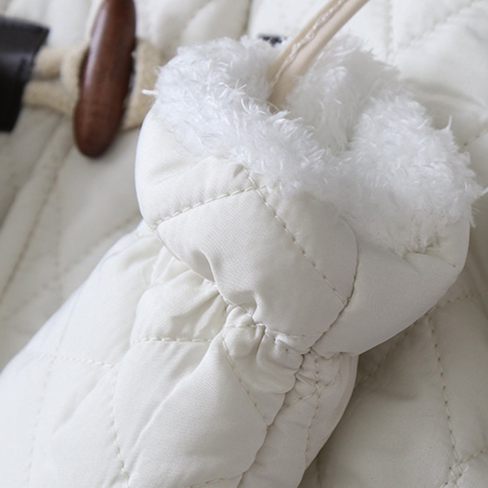 Povozer Toddler Snowsuit Baby Boys Girls One Piece Winter Outfit Infant Ski Suit(White,9-12M)