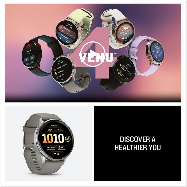 Garmin 010-03014-01 Venu 4, 45 mm Health & Fitness GPS Smartwatch