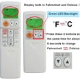 thumbnail image 2 of Universal Replacement Remote Control Compatible for Mitsubishi Electric Mr Slim E12N91426 Air Conditioner Remote Controller KM15A (Fahrenheit and Celsius), 2 of 8