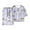 Gray, variant on Qingpeng Summer Pajamas Set for Kids 1-6 Years Cotton Solid Color 2 Piece Cute Print Suit