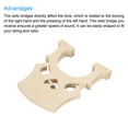 thumbnail image 4 of Puente de Violonchelo Uxcell de Madera de Arce para Reemplazo de Instrumentos de 1/2, Paquete de 2, 4 of 6
