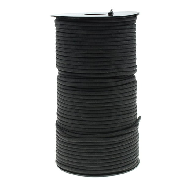 Cuerda de paracaídas de 7 hebras DYNWAVEMX 100 M 4 mm negro