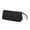 Black, variant on Dual-Pocket Divided Storage Large Capacity Woven Canvas Pencil Pouch Integrated Side Woven Hand Strap Spacious Rectangular Portable Organizer for Office
