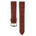 thumbnail image 2 of Hirsch 010280-70-20 20 -mm Genuine Leather Alligator Embossed Watch Strap, 2 of 9