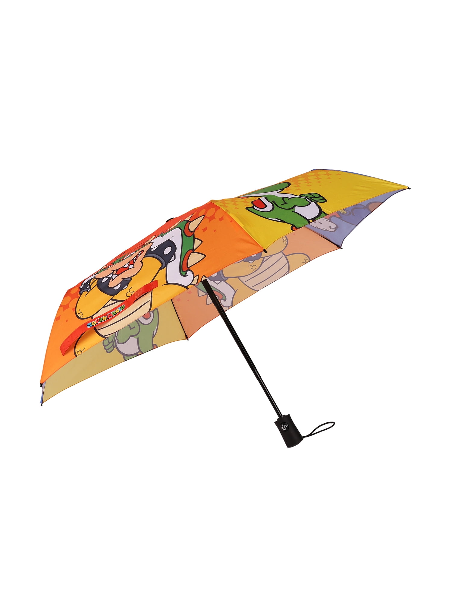 Super Mario 6 Panel Telescopic Umbrella with Auto Open Button