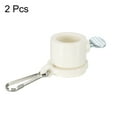 thumbnail image 3 of Uxcell Flag Pole Rings Mounting Clips Rotating Adjustable Fasteners White 19mm x 27mm Pack of 2, 3 of 5