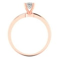 thumbnail image 4 of Solitaire Engagement Ring for Women - 0.5ct Moissanite in 14K Rose Gold Promise Ring, 4 of 6