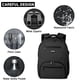 thumbnail image 5 of Mochila Liokesa negra resistente al agua con cargador USB 30L, 5 of 7