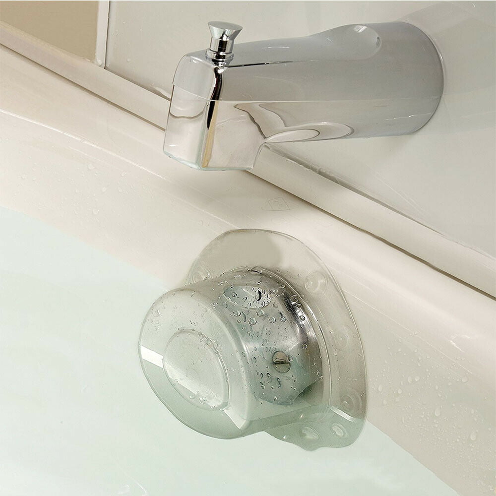 Vaorwne Bathtub Overflow Drain Cover Suction Cup Seal Bathtub Stopper for Deeper Bath for Bathroom Overflow Drains